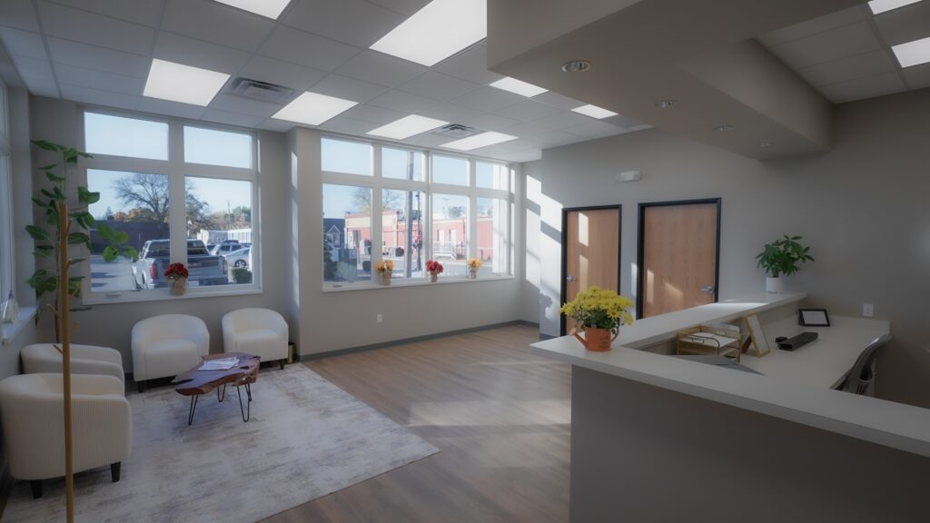 Lobby of The Renew Studio in Romeo