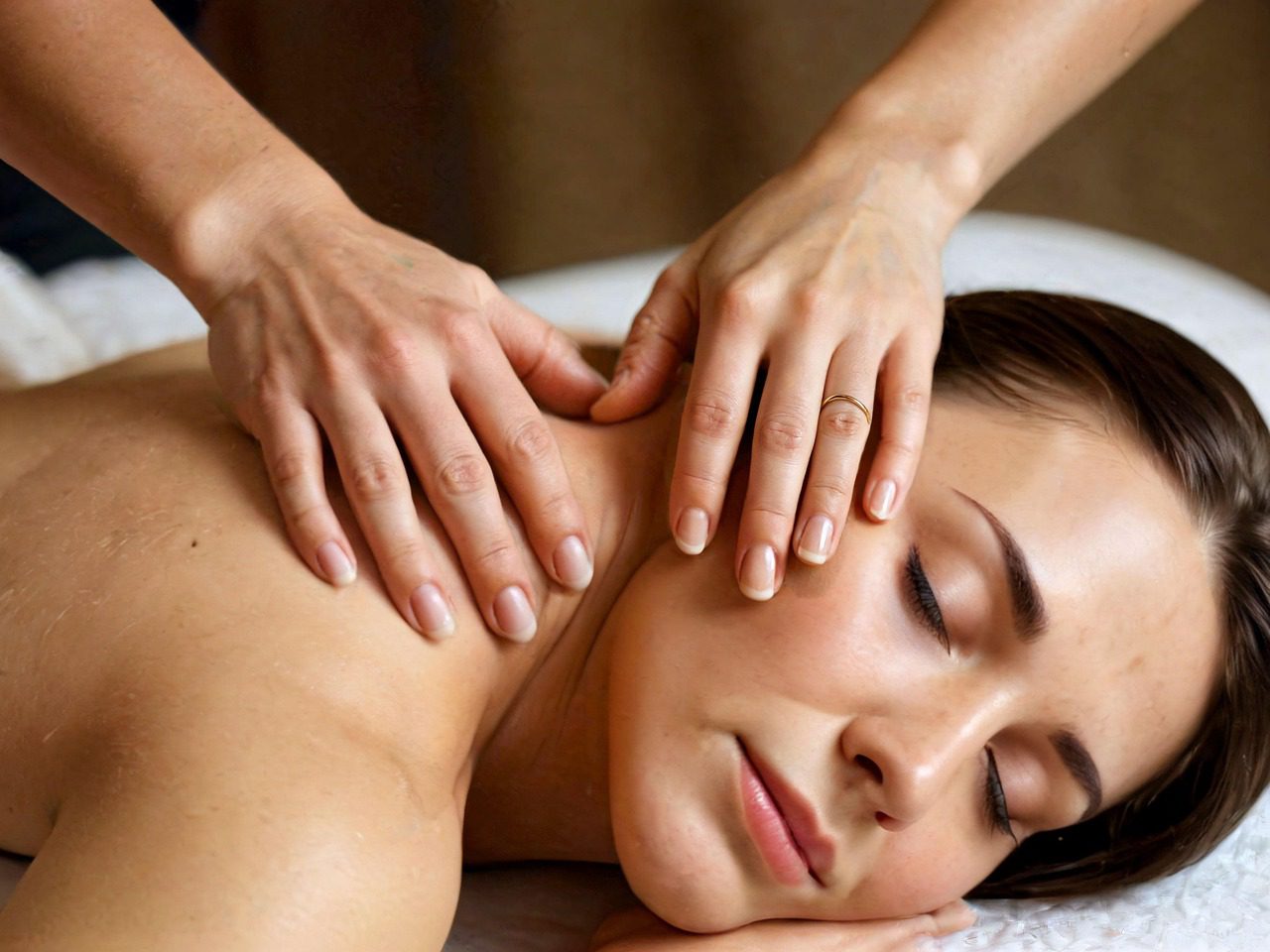 Therapeutic massage therapy session at The Renew Studio Romeo MI